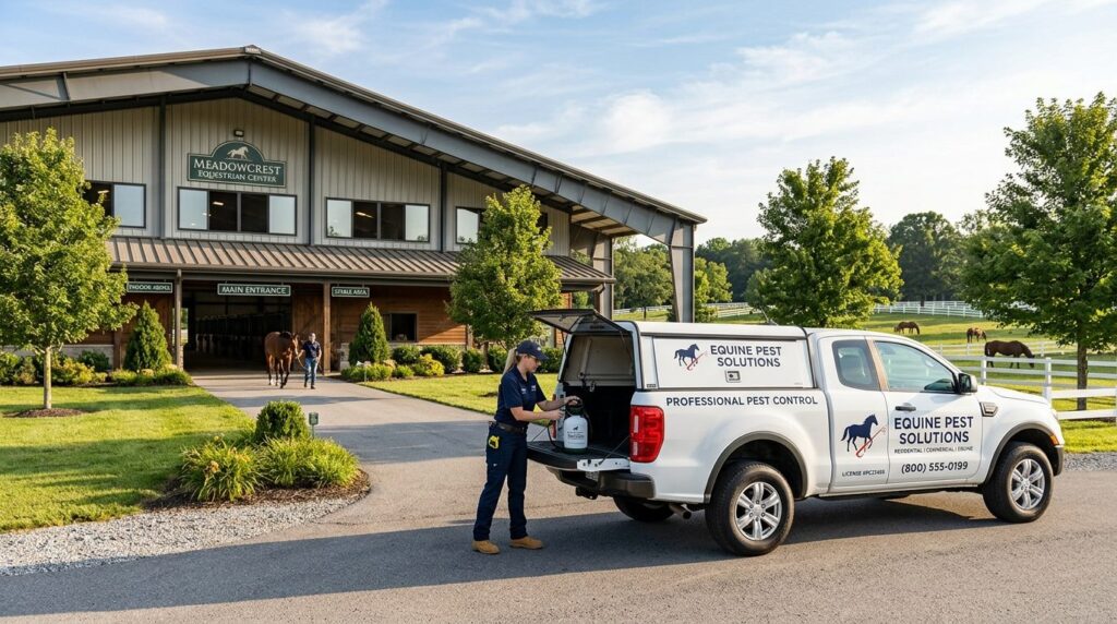 Equestrian riding arena or indoor horse facility with profes